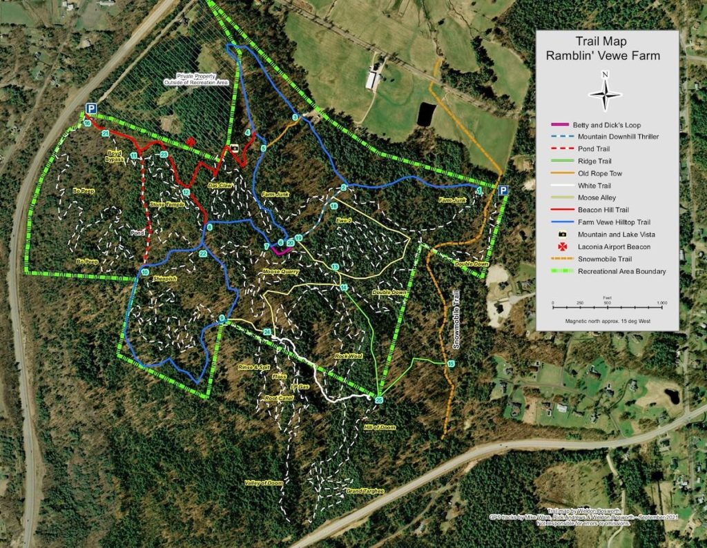 Ramblin Vewe Farm Trail Map